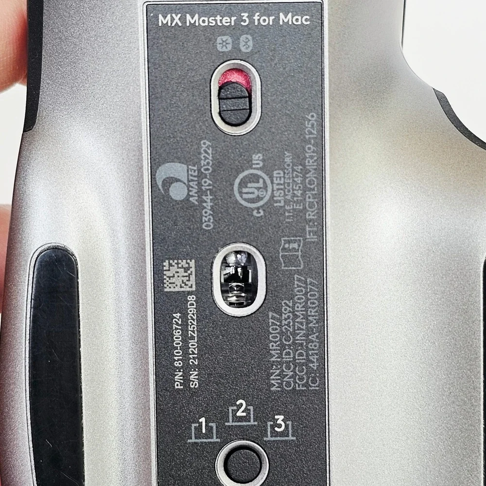 Logitech MX Master 3 for Mac Wireless Mouse Space Gray Bluetooth Ergonomic 2230